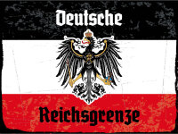 Blechschild - Adler D. Reichsgrenze