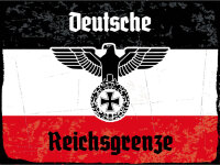 Blechschild - Adler D. Reichsgrenze