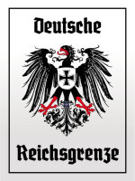 Blechschild - Adler Reichtsgrenze