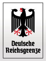 Blechschild - Adler D. Reichsgrenze