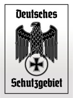 Blechschild - Adler Schutzgebiet