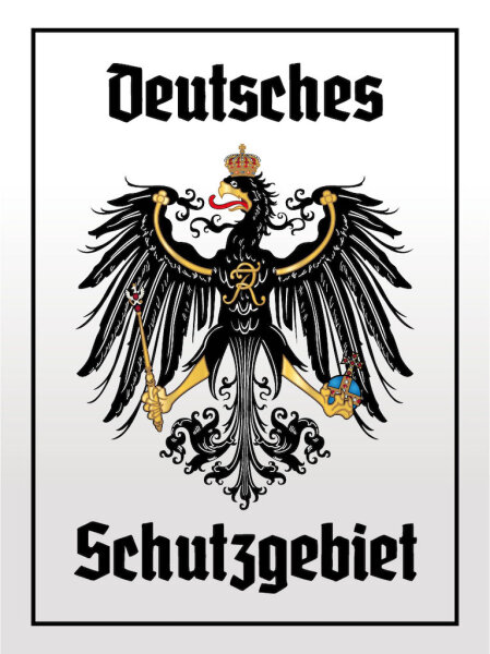 Blechschild - Adler Schutzgebiet