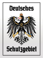 Blechschild - Adler Schutzgebiet