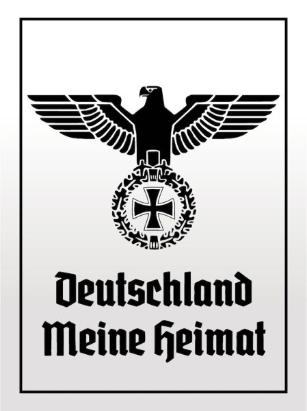 Blechschild - Adler Heimat