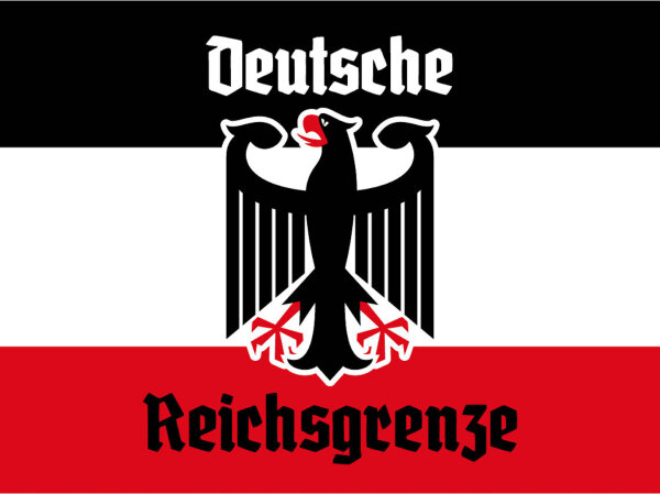 Blechschild - Adler D. Reichsgrenze