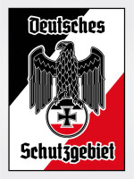 Blechschild - Adler Schutzgebiet