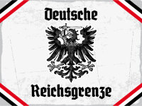 Blechschild - Adler D. Reichsgrenze