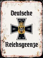 Blechschild - EKD. Reichsgrenze