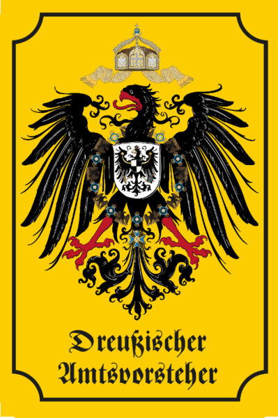 Blechschild - Adler - historisch