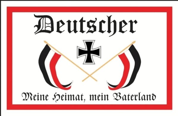 Blechschild - Deutscher - historisch