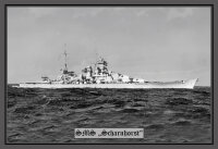 Blechschild - SMS Scharnhorst - historisch