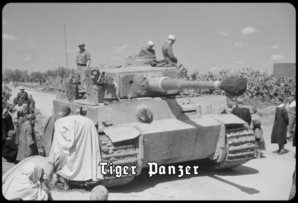 Blechschild - Tiger Panzer - historisch