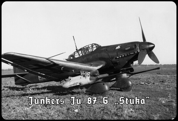 Blechschild - Stuka - historisch