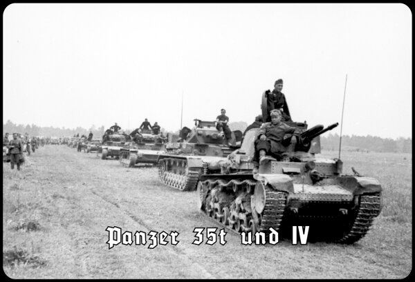 Blechschild - Panzer 35t - historisch