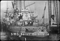 Blechschild - SMS Kaiser Barbarossa - historisch