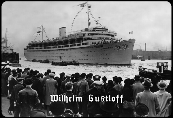 Blechschild - Wilhelm Gustloff - historisch