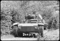 Blechschild - Panzer IV - historisch