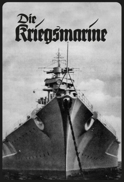 Blechschild - Die Kriegsmarine - historisch