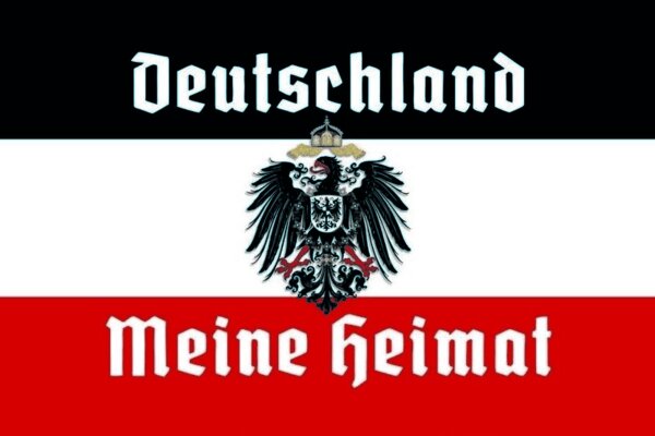 Blechschild - Meine Heimat - historisch