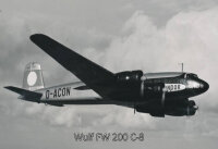 Blechschild - Wulf FW 200 C-8 - historisch