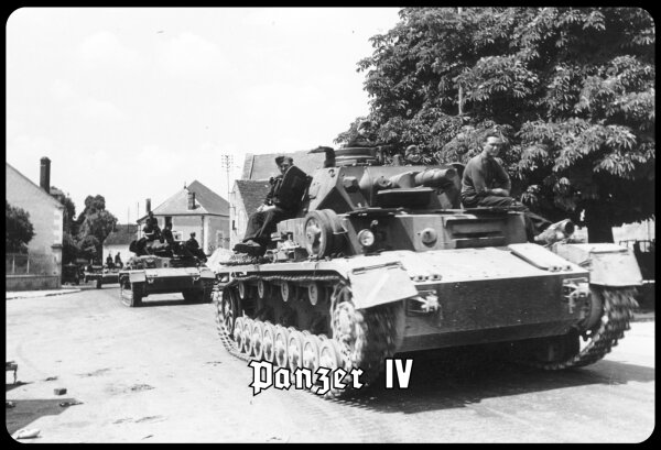 Blechschild - Panzer IV - historisch