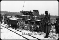 Blechschild - Panzer IV - historisch