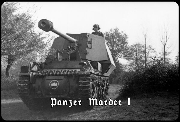 Blechschild - Marder I - historisch