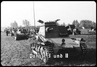 Blechschild - Panzer I und II - historisch