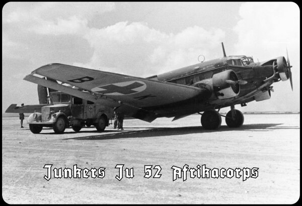 Blechschild - Junkers JU 52 - historisch