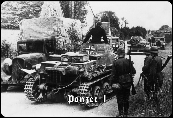 Blechschild - Panzer I - historisch