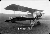 Blechschild - Fokker - historisch