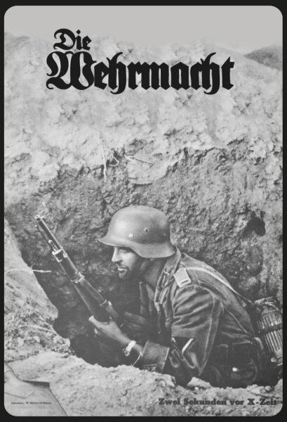 Blechschild - Die Wehrmacht - historisch