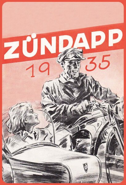 Blechschild - Zündapp - historisch