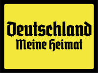 Blechschild - Deutschland meine Heimat