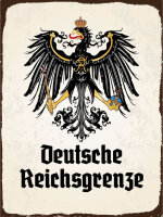 Blechschild - Adler D. Reichsgrenze