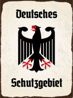 Blechschild - Adler Schutzgebiet