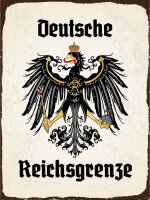 Blechschild - Adler D. Reichsgrenze