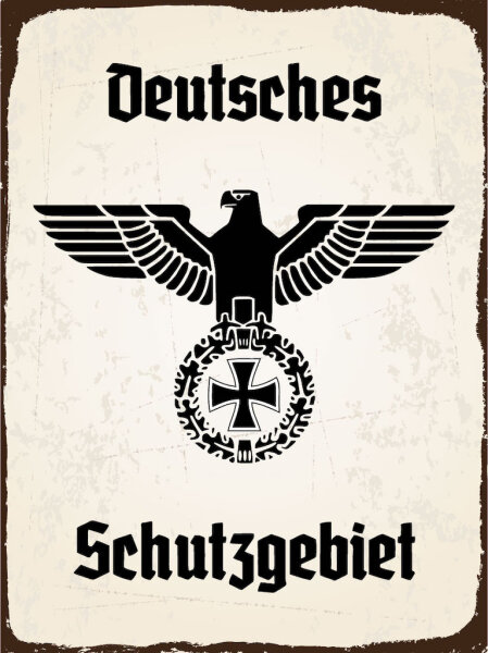 Blechschild - Adler Schutzgebiet