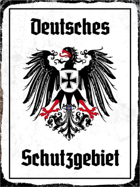 Blechschild - Adler Schutzgebiet