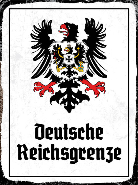 Blechschild - Adler D. Reichsgrenze