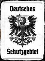 Blechschild - Adler Schutzgebiet