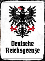 Blechschild - Adler D. Reichsgrenze