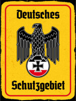 Blechschild - Adler Schutzgebiet