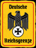 Blechschild - Adler Reichtsgrenze