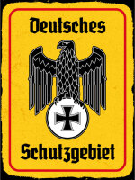 Blechschild - Adler Schutzgebiet