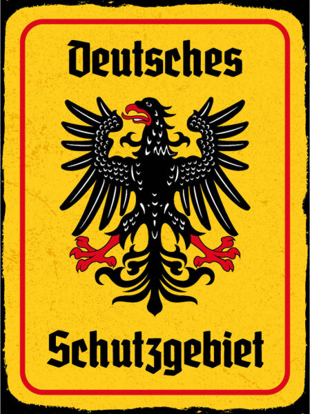 Blechschild - Adler Schutzgebiet