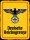 Blechschild - Adler D. Reichsgrenze