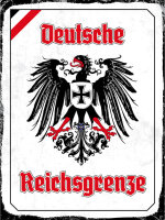 Blechschild - Adler Reichtsgrenze