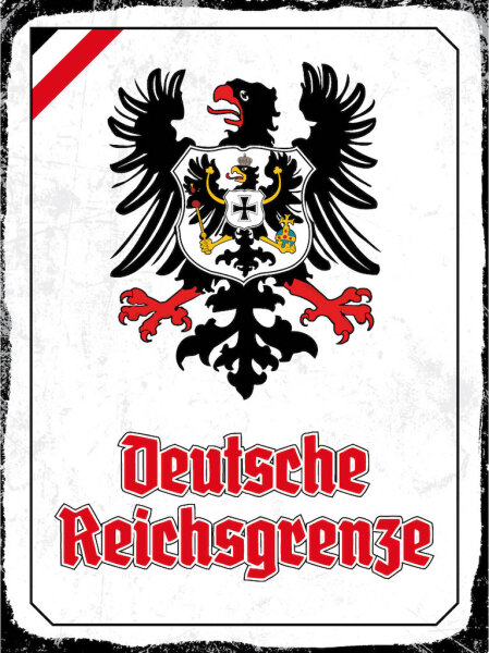 Blechschild - Adler D. Reichsgrenze