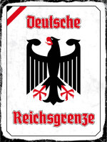 Blechschild - Adler Reichtsgrenze